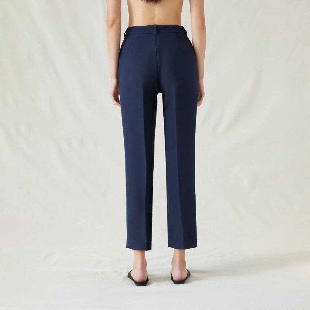 Attersee Straight Leg Trouser No Pockets Midnight Size 8 NEW NWT - Picture 2 of 15